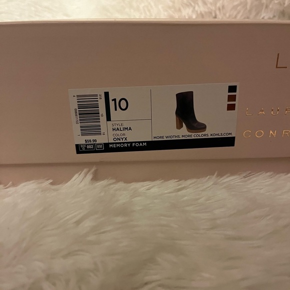 NWT Lauren Conrad Halima Stacked Heel Boots - Picture 2 of 9